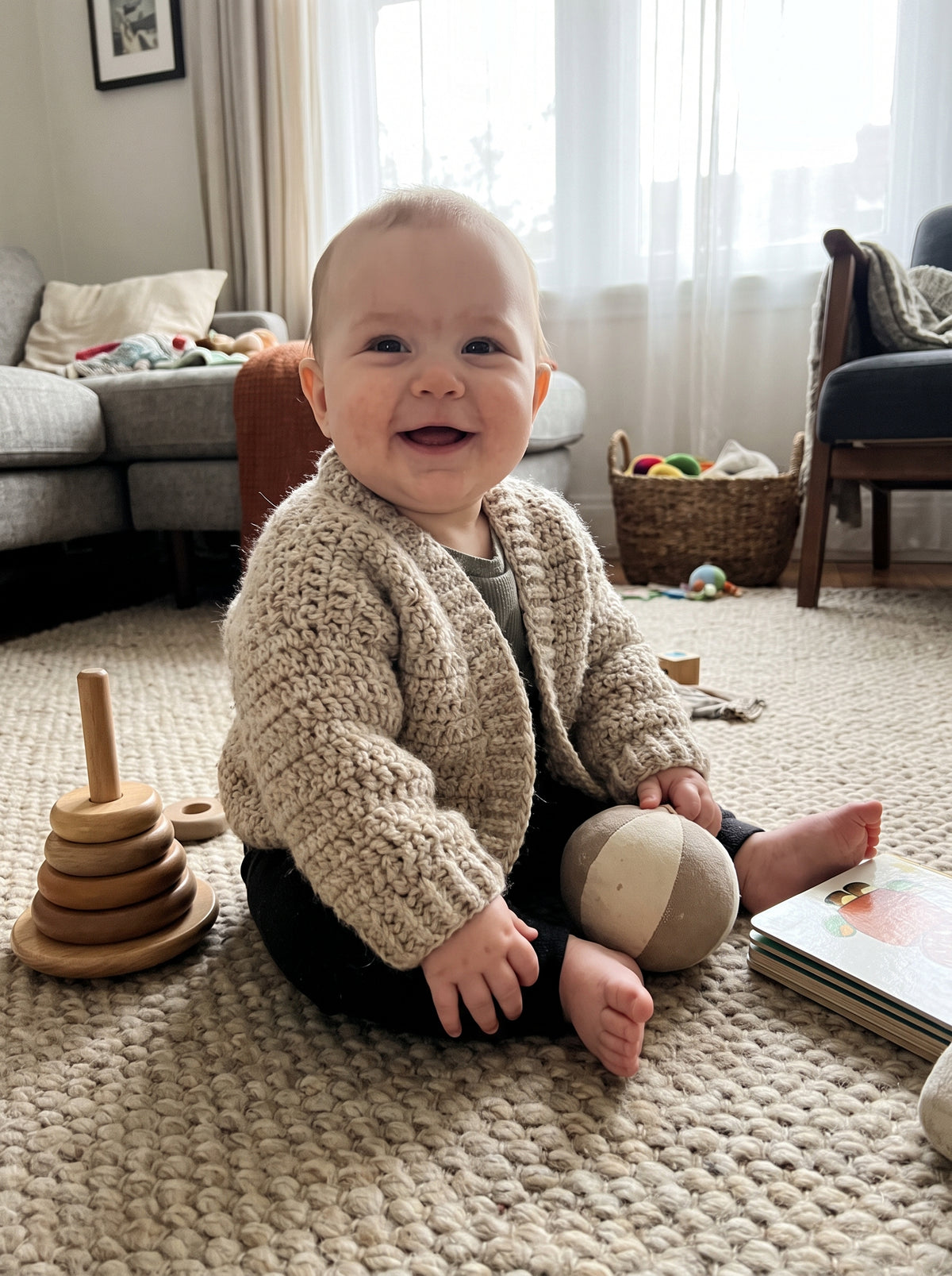 Happy playtime moment